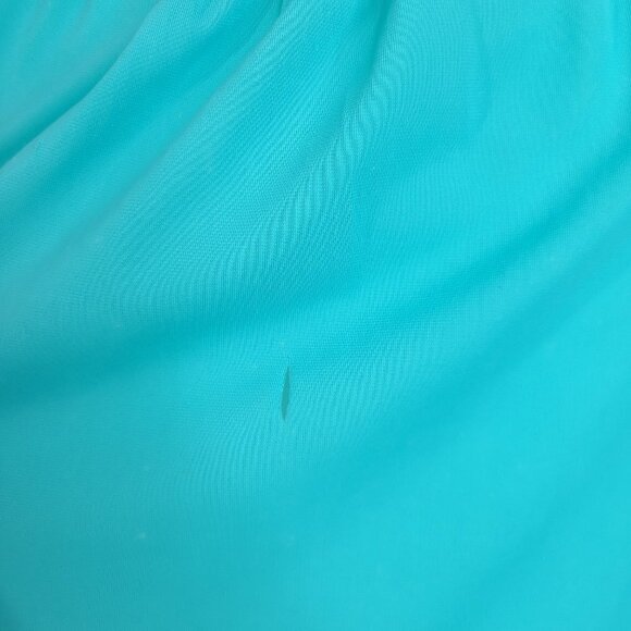 Miss Elaine Aqua Blue Negligee Nightgown House Dress Nylon - Picture 8 of 8